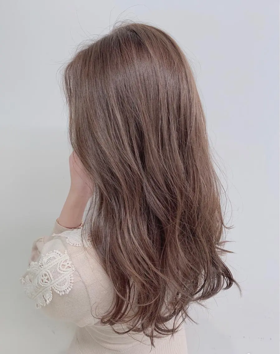 ロング カラー ヘアカラー トリートメント ⛄️冬の透明感 カラー⛄️大西のヘアスタイル