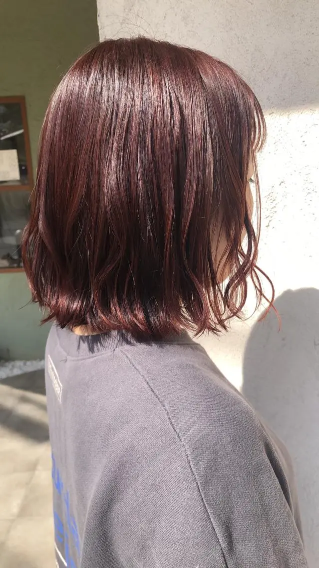 ミディアム カラー merc. 福田茜のヘアスタイル