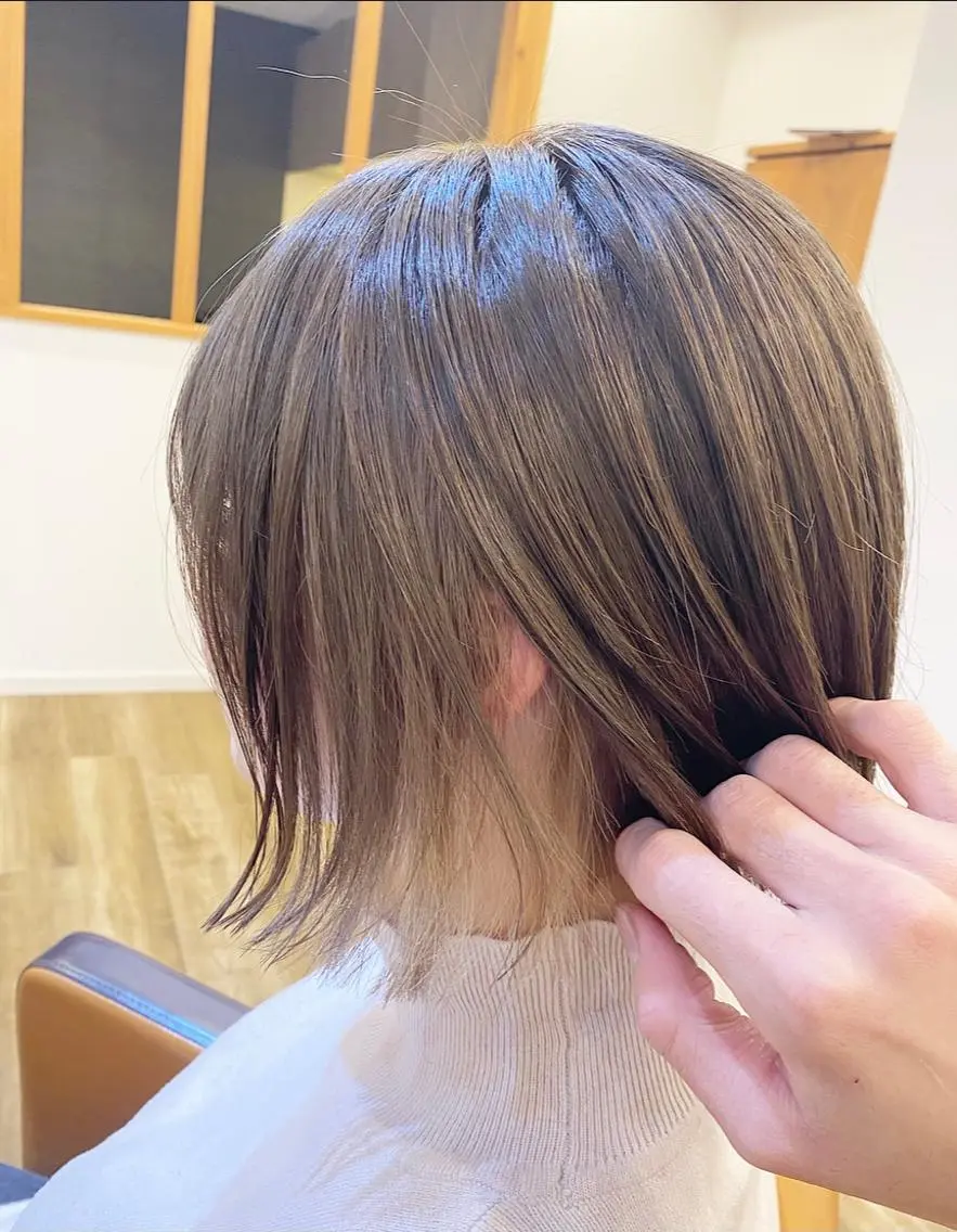 ショート カラー カット ヘアカラー トリートメント TELA HAIR 副代表　岡田のヘアスタイル