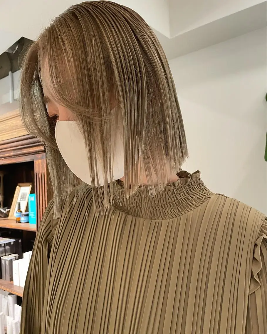 ショート カラー カット ヘアカラー トリートメント 🍃透明感/デザイン 店長MASARU🍃のヘアスタイル