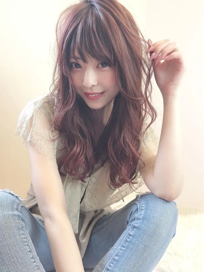 ロング カット ヘアカラー トリートメント 具志 正太のヘアスタイル
