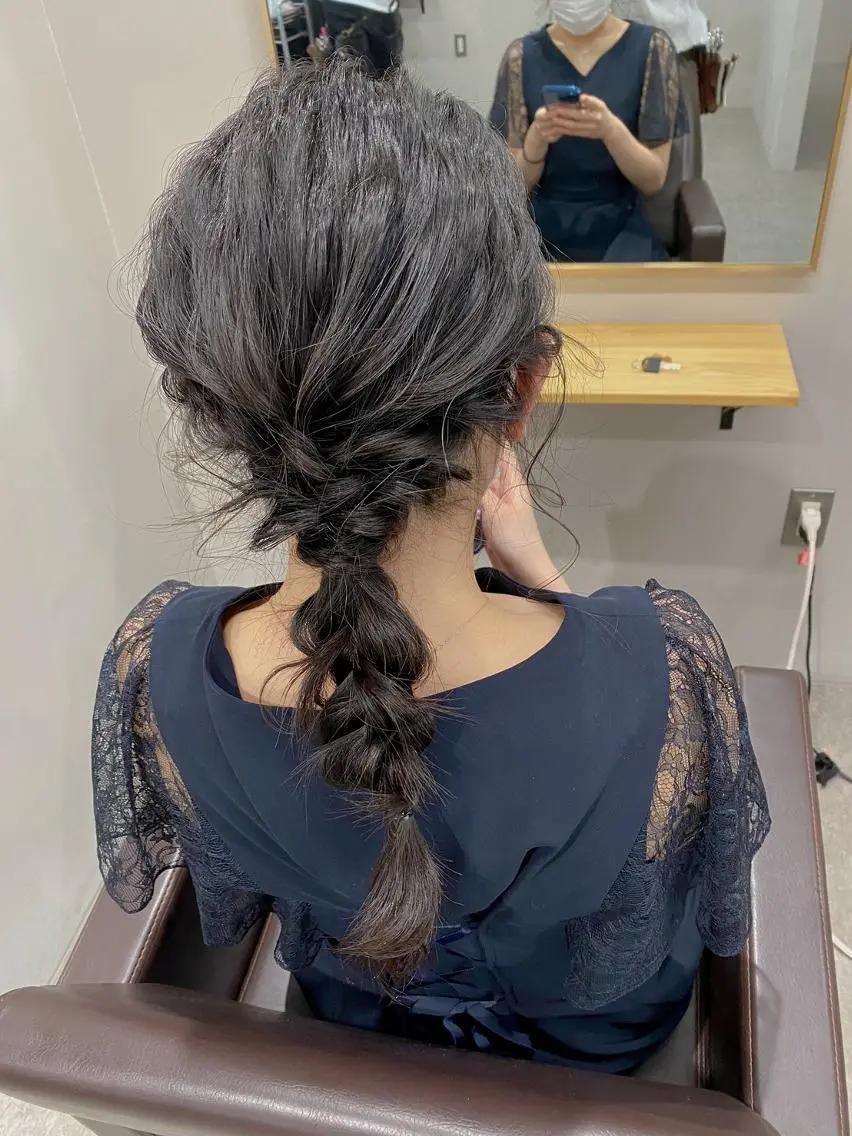 セミロング ヘアアレンジ 🫧【公式】 Lig.横浜🫧のヘアスタイル