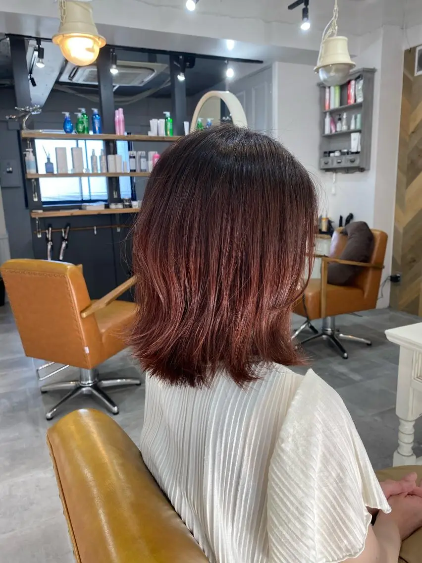 ミディアム カラー カット ヘアカラー SHIAN立川　及川 17時〜限定のヘアスタイル