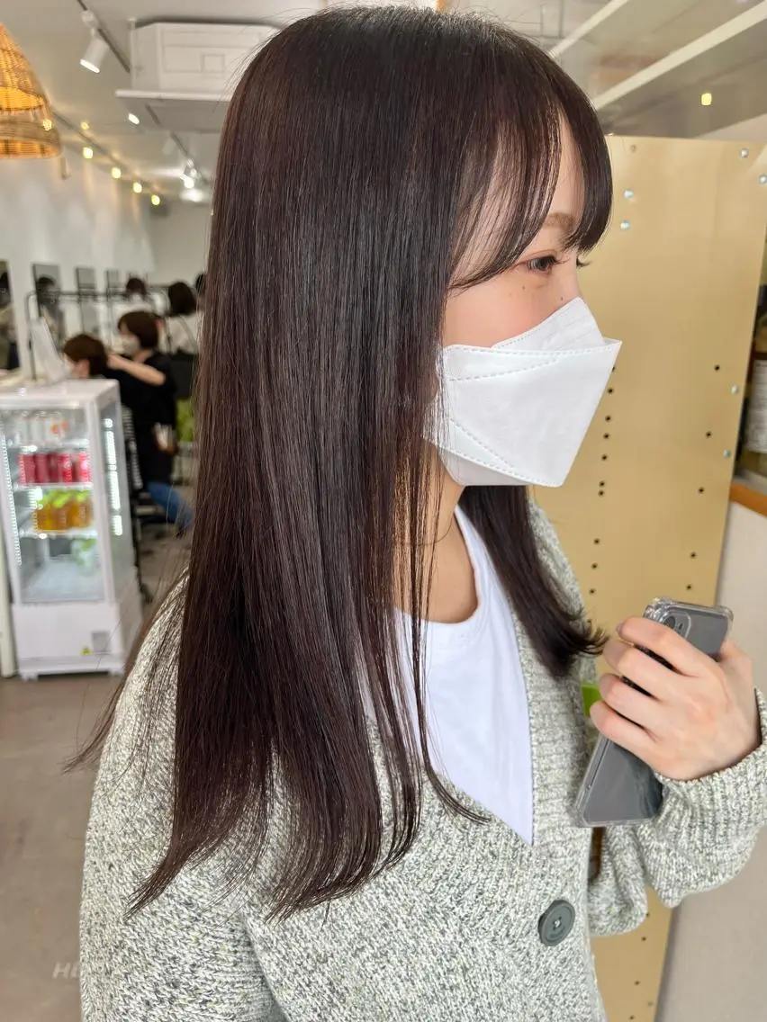 ロング カラー カット ヘアカラー トリートメント 🌼sunc HINAMI🌼のヘアスタイル