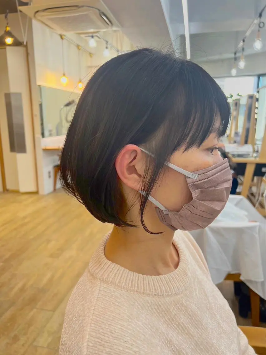 ショート カラー ボブ パーマ/ハイライト 💙鶴岡　愛💙のヘアスタイル