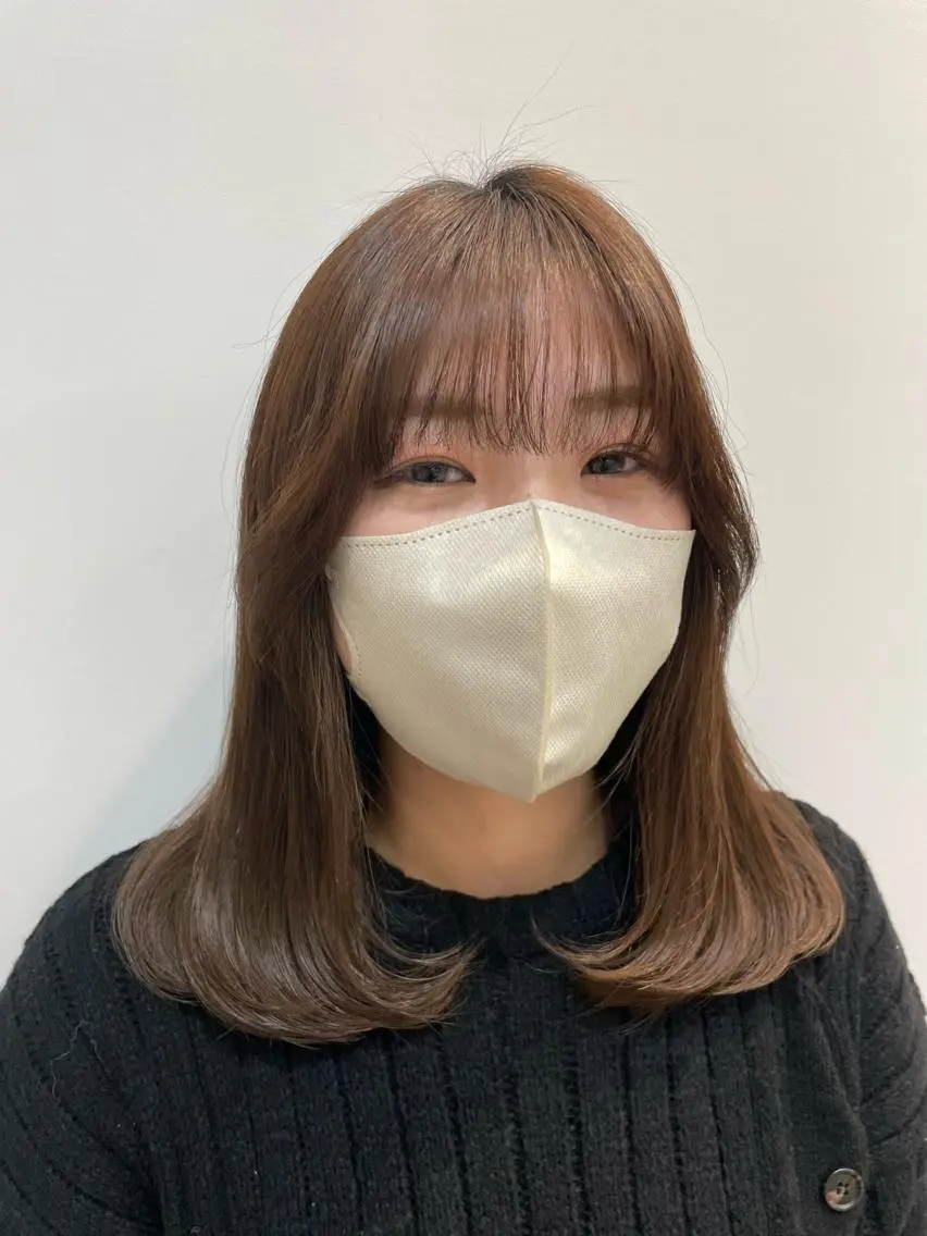 ミディアム 表参道レイヤーカット 髪質改善山岸季生のヘアスタイル