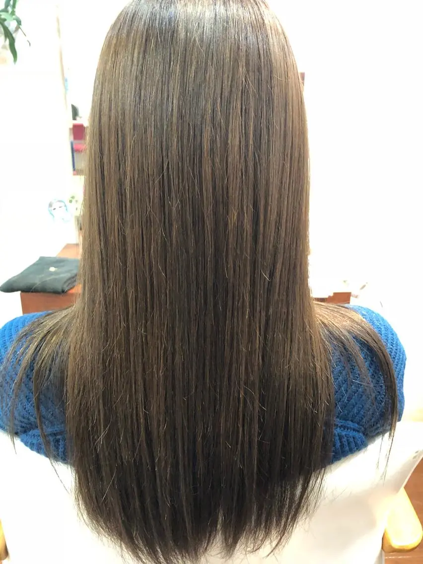セミロング カラー アッシュ 萩原 凌✄のヘアスタイル