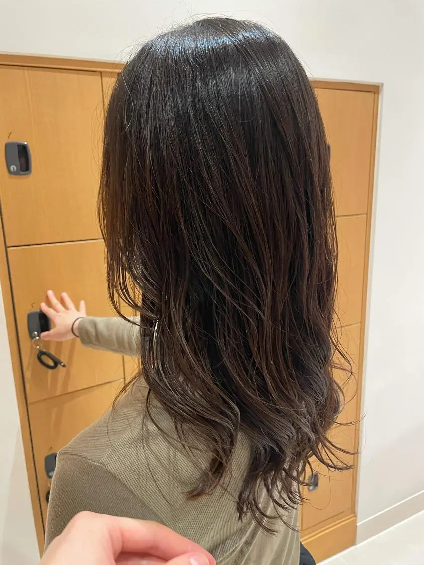 ロング パーマ デジタルパーマ ARMONY秋山輝也 コテ巻き風パーマ特化のヘアスタイル