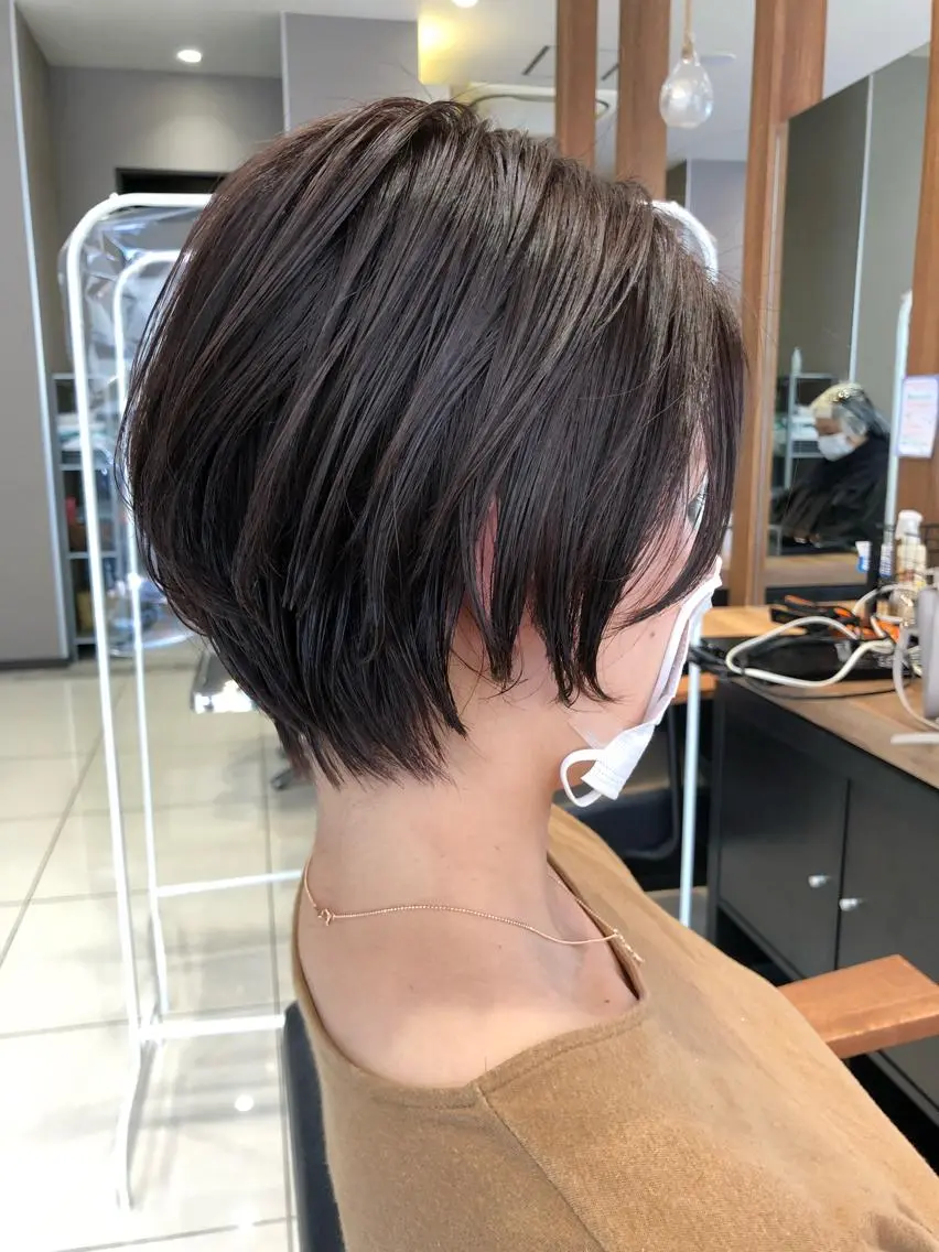 ショート カラー 丸みショート ショートヘア ディレクター ノナカのヘアスタイル