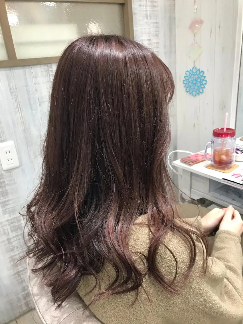 ロング ネモトメイナ🌿 今月末で退職しますのヘアスタイル