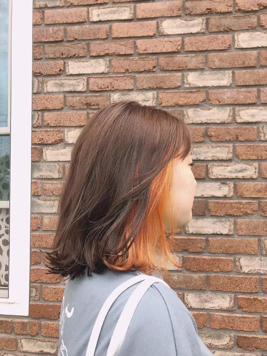 ミディアム やました りなのヘアスタイル