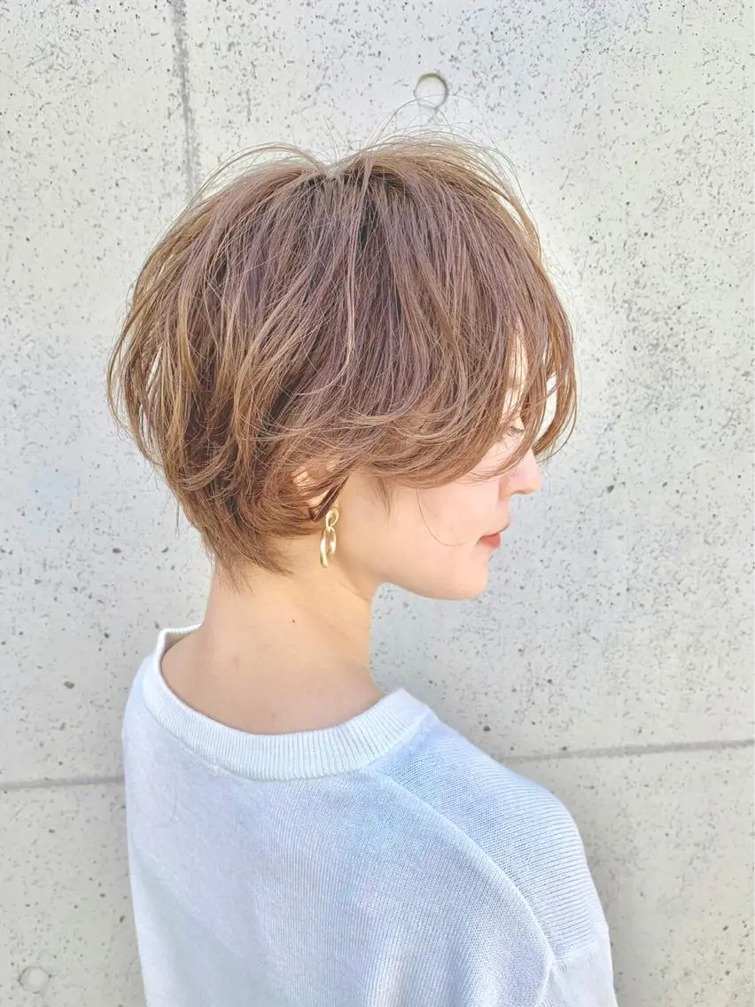 ショート カラー パーマ カット 縮毛矯正 トリートメント 仙台I韓国レイヤー I髪質改善I伊藤拓海のヘアスタイル