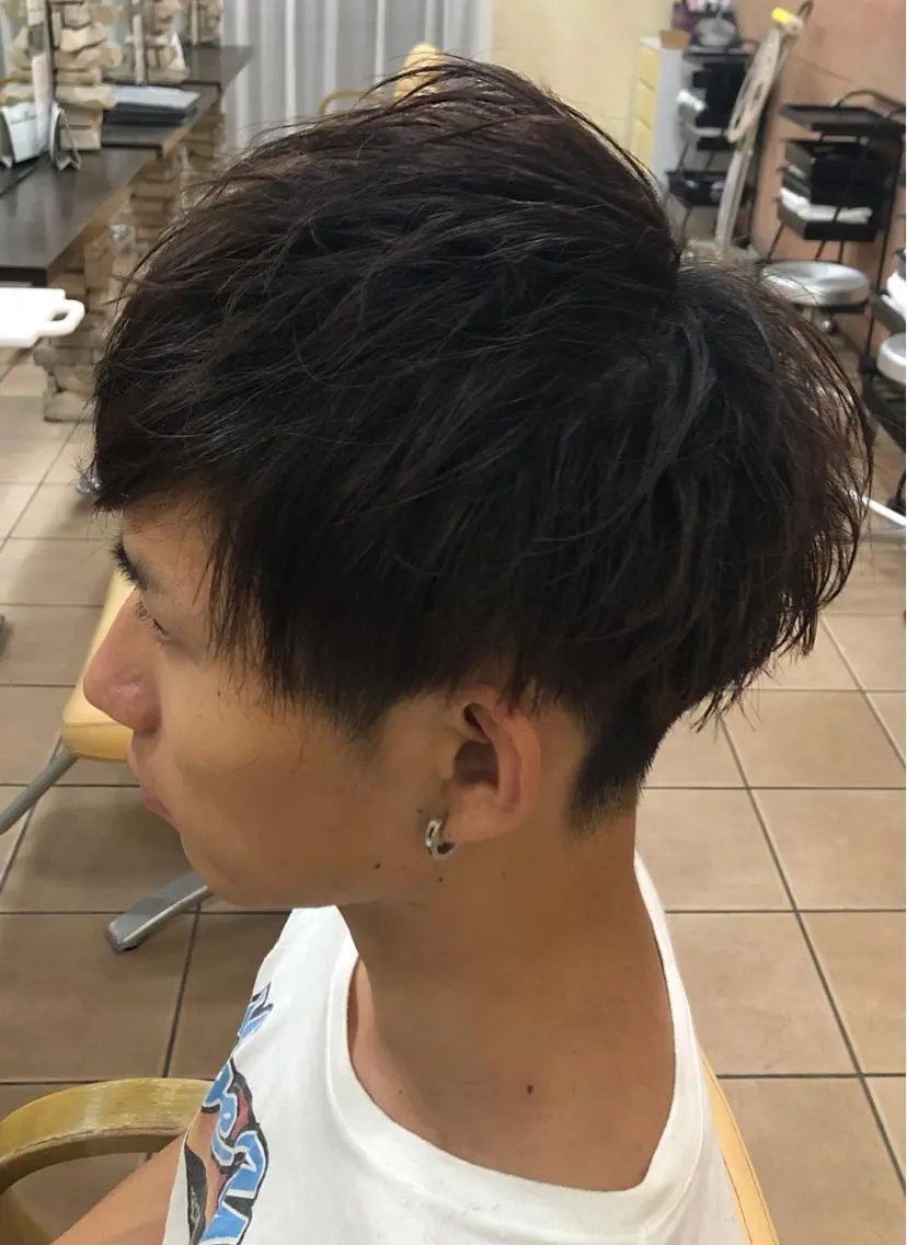メンズ 髪質改善ストレート ⚡️下ノ村柊斗⚡️のヘアスタイル