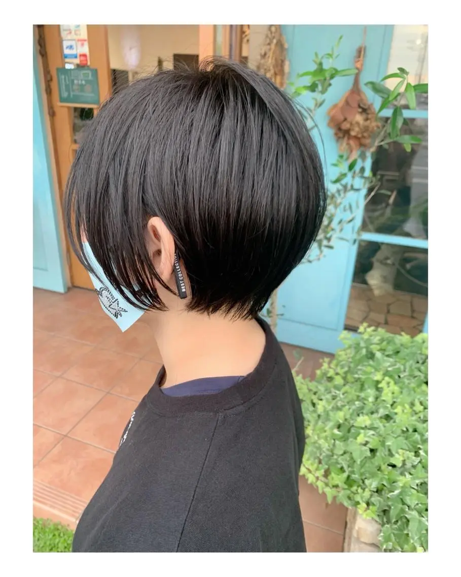 ショート ショートヘア 安藤 まどかのヘアスタイル