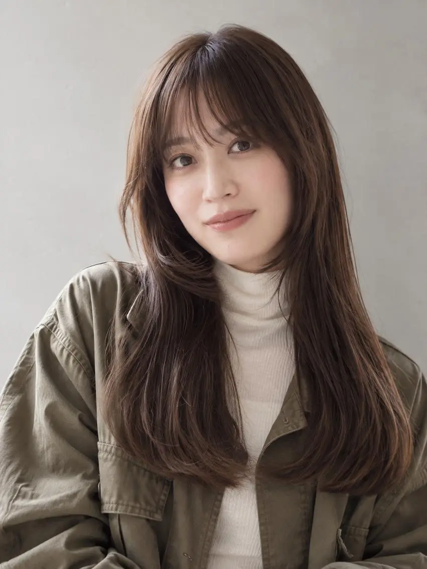ロング カラー ブリーチ ケアブリーチ 透明感カラー ダブルカラー イヤリングカラー カット ヘアカラー トリートメント ヘッドスパ "オトナ髪”/ LAKA TOCCAのヘアスタイル