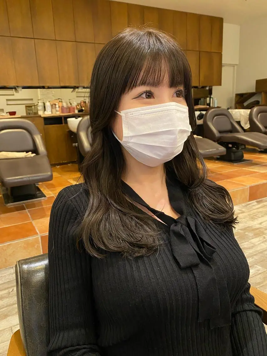 ロング ロング 栗原 瑞稀のヘアスタイル