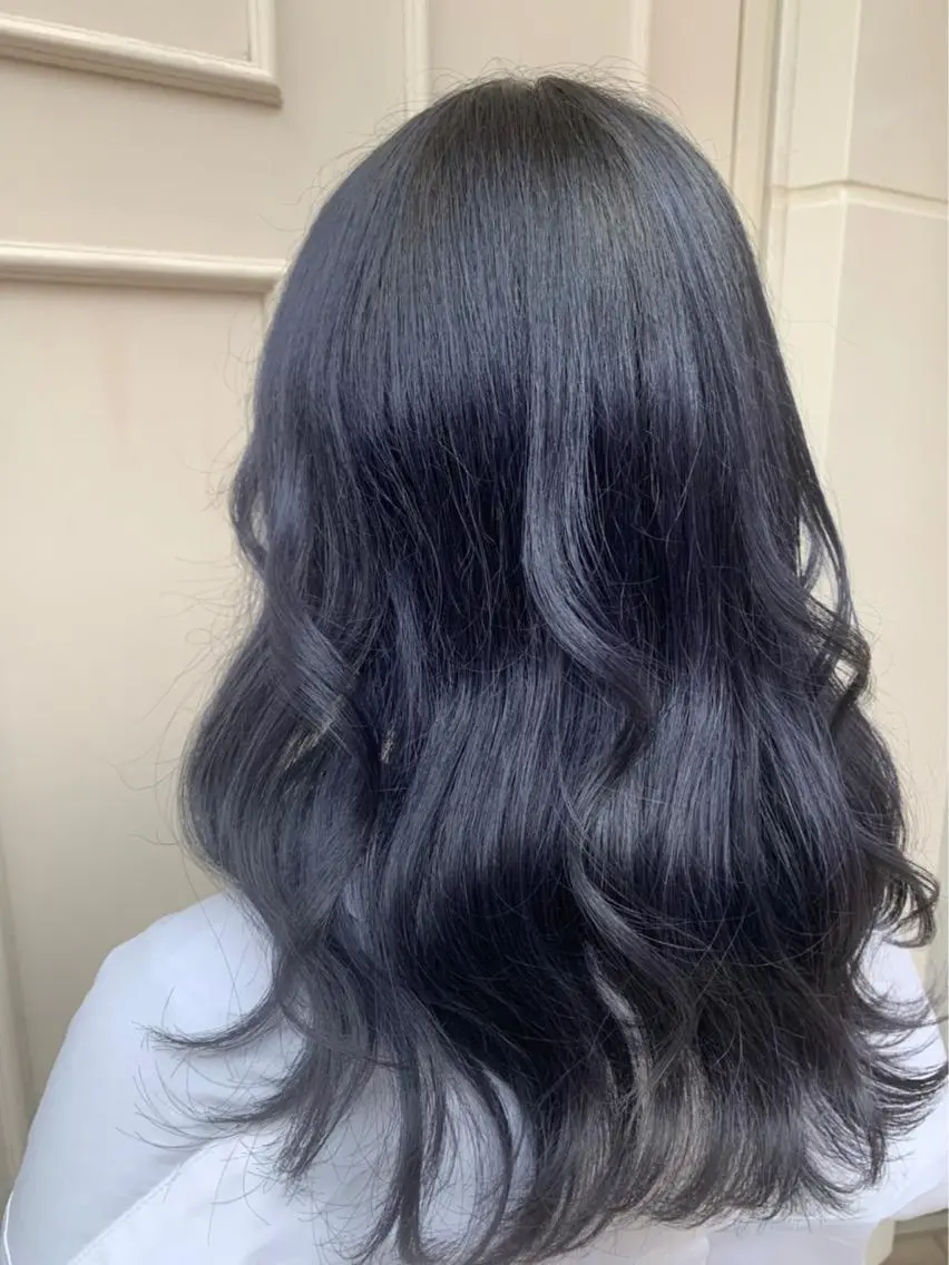 ミディアム カラー ブルーカラー ブルージュ 🫟Blanco🫟 Color&Careのヘアスタイル