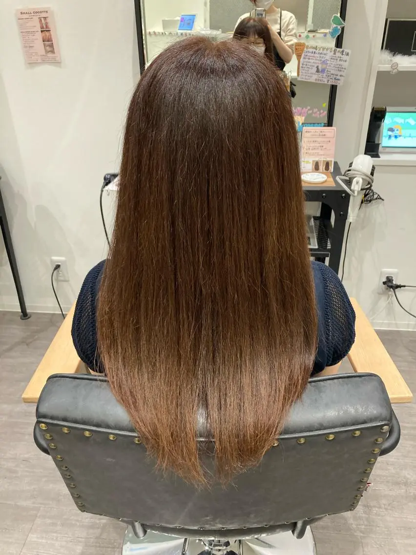 セミロング ミルクティー量産💙 💙ブリーチ特化💙のヘアスタイル