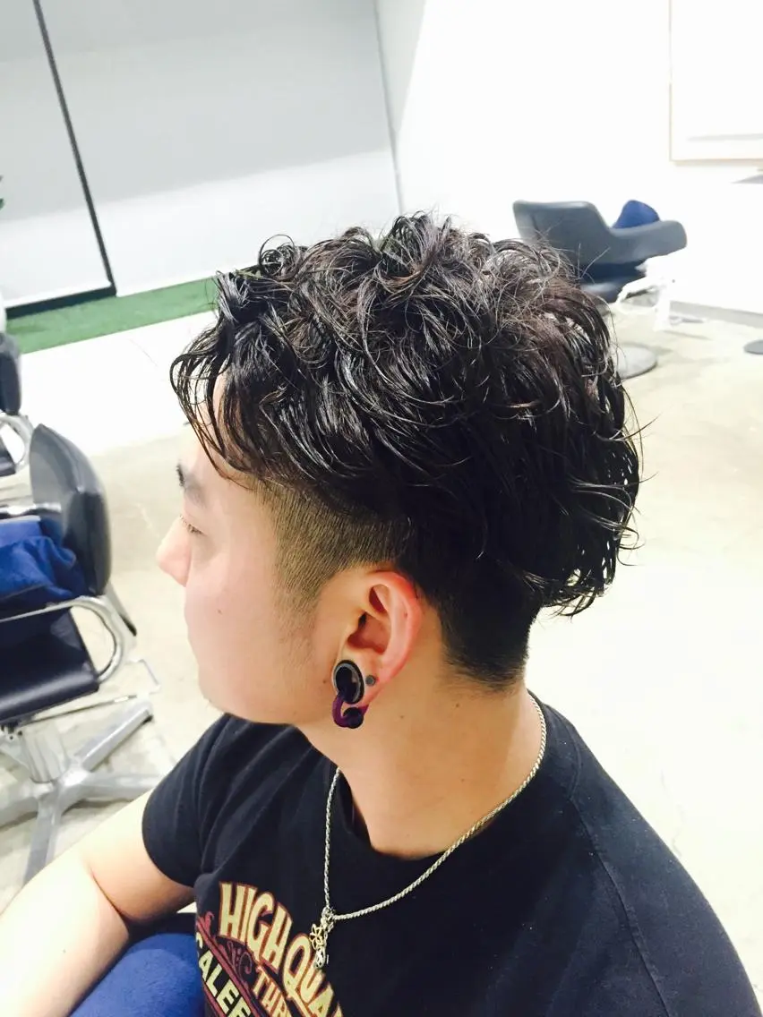 パーマ メンズ メンズパーマ 矢島 真樹のヘアスタイル