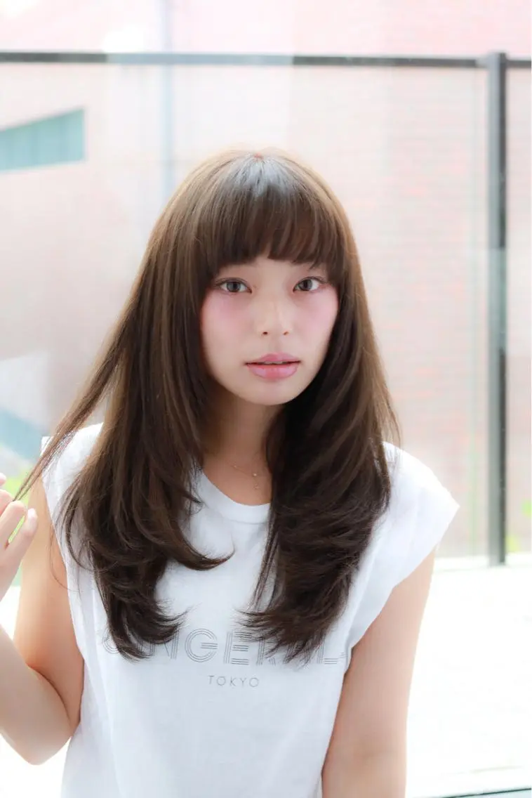 ロング カラー ロング 今井 三智也のヘアスタイル