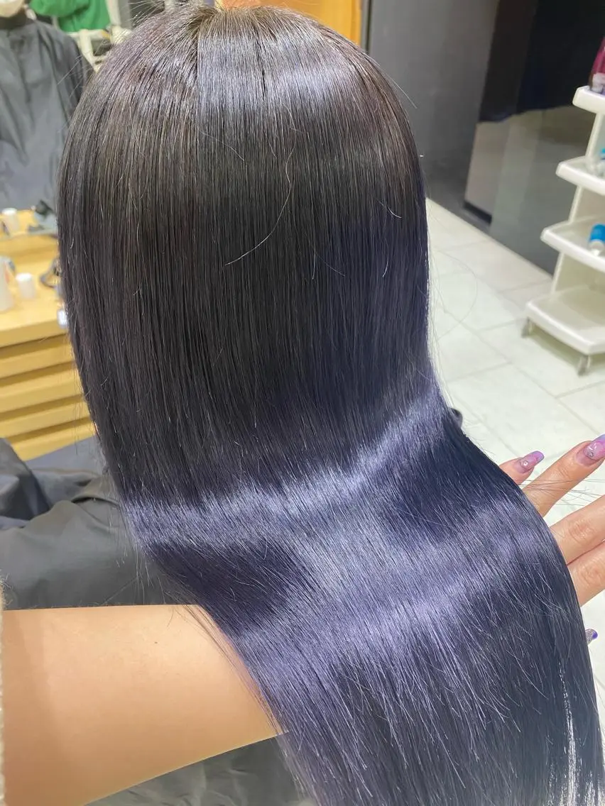 ロング カラー ヘアアレンジ TSUNA 🌙 Lim 五反田のマツエク・マツパデザイン