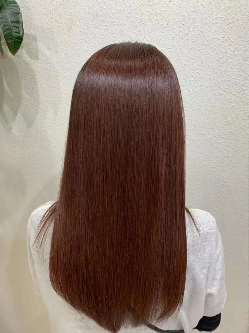カラー 縮毛矯正 トリートメント arisa .のヘアスタイル