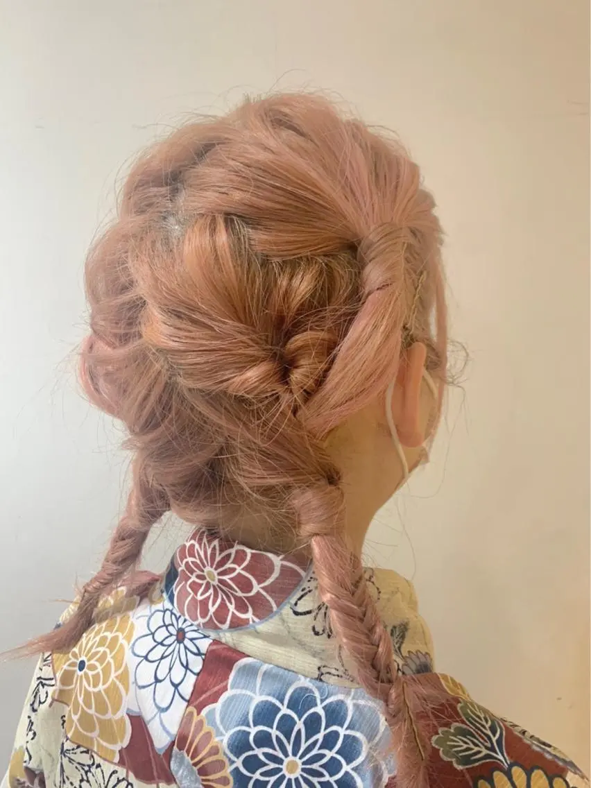 セミロング ヘアアレンジ 奥山 沙季(大井町)のヘアスタイル