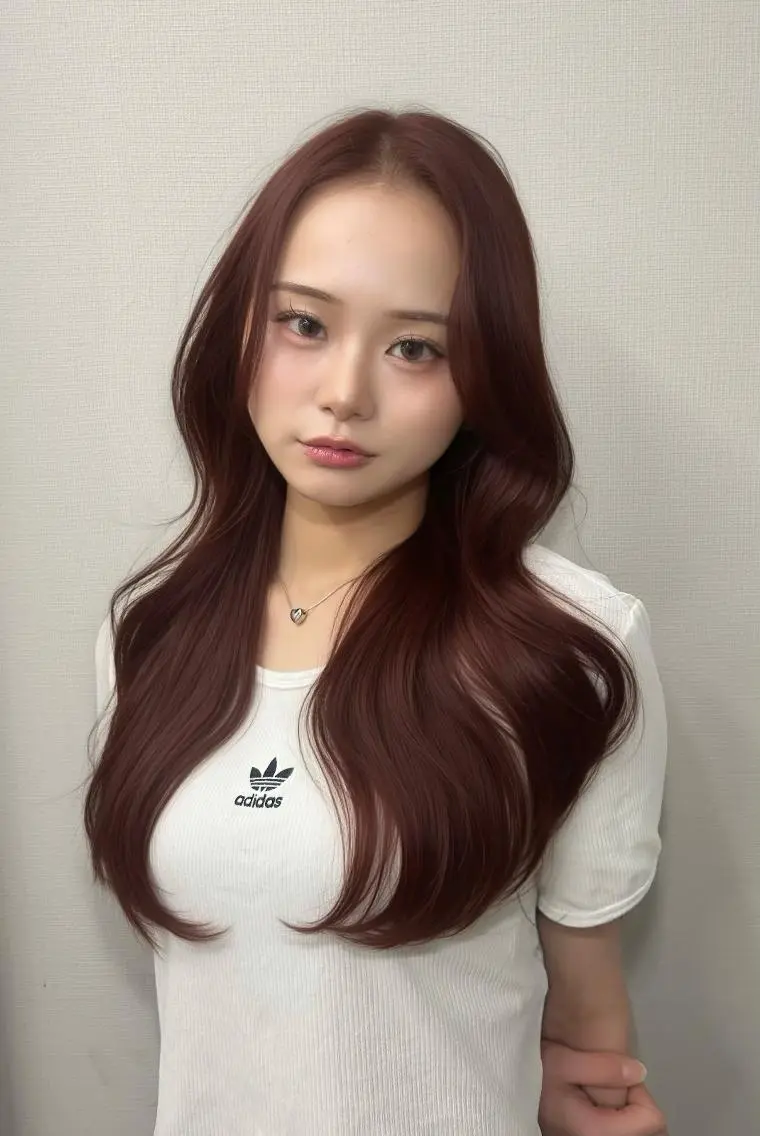 ロング カラー ベージュカラー ブリーチ 透明感カラー ダブルカラー ブリーチなしカラー カット ヘアカラー トリートメント 透明感カラー/ レイヤー/すずさのヘアスタイル