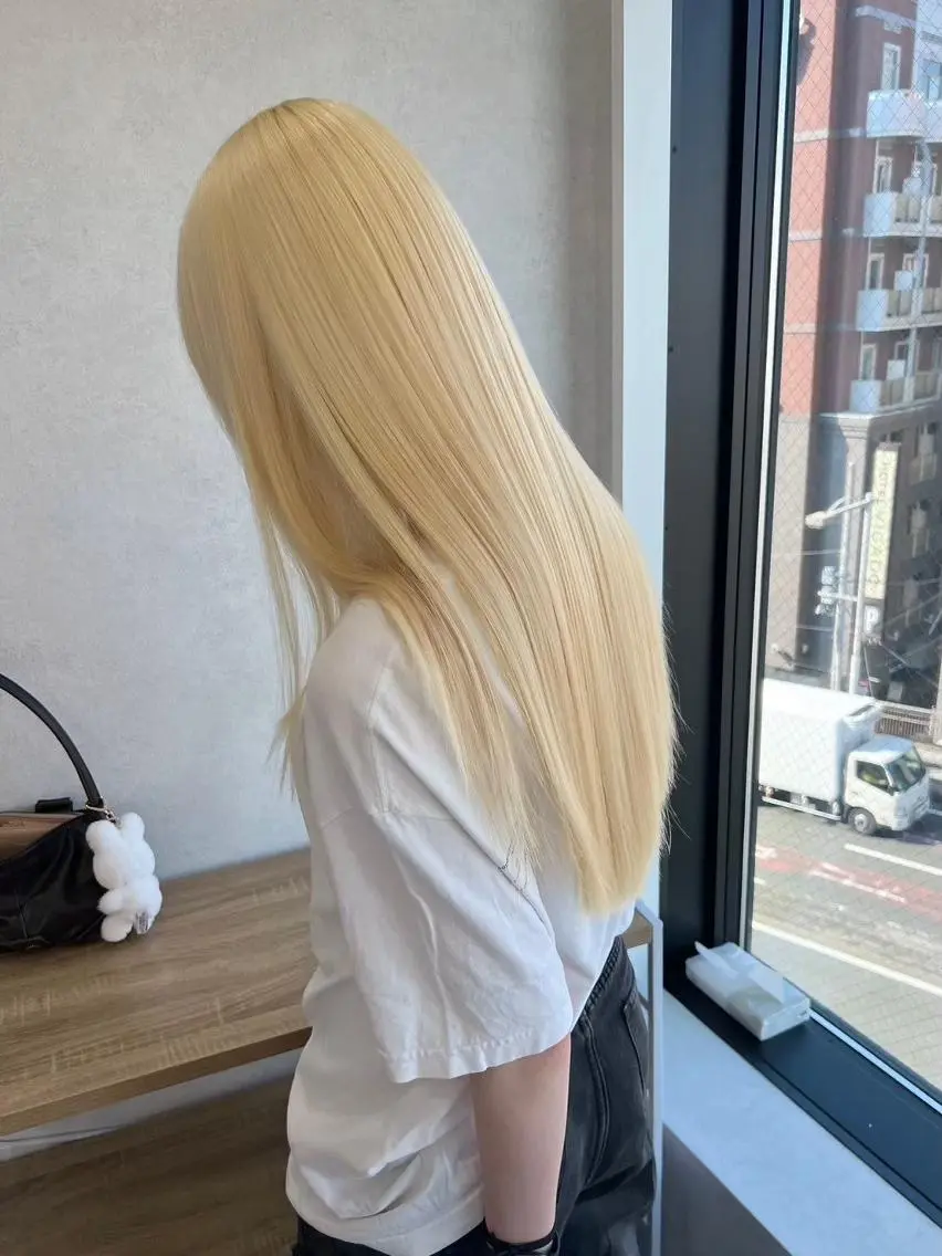 ロング カラー ブロンド 透明感カラー ロング 盛れる艶髪カラー Harusa🎀のヘアスタイル