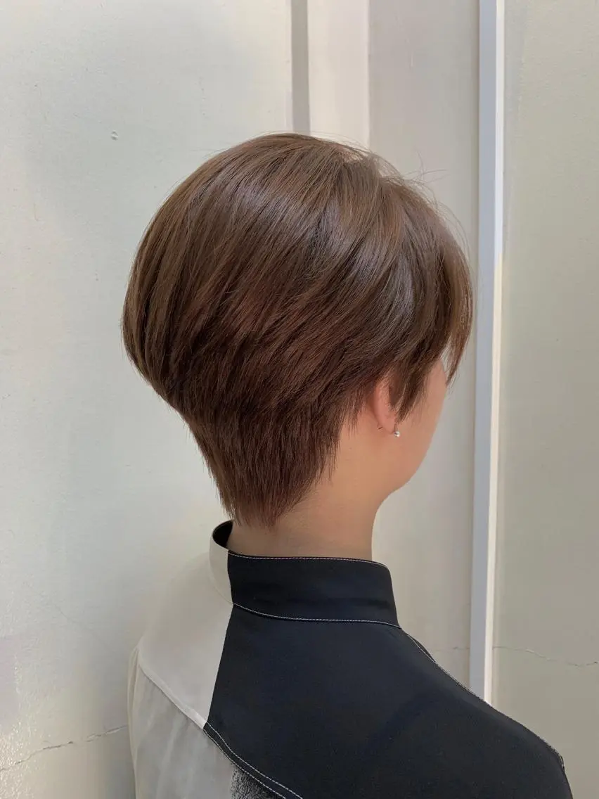 ショート カラー ハンサムショート オレンジ ショートヘア カット ヘアカラー 村上 吉斗のヘアスタイル