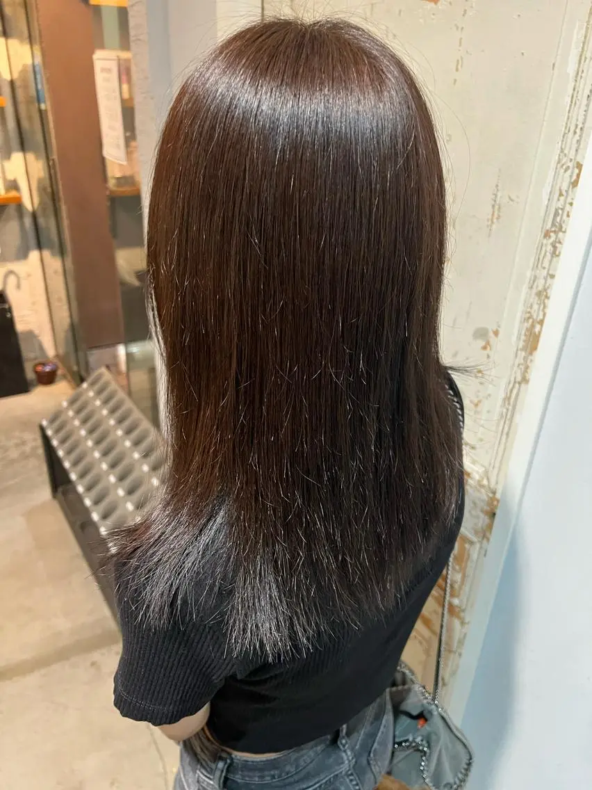 ロング カラー 川原大空 無料パーマモデル募集のヘアスタイル