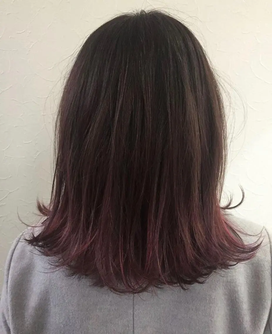 ミディアム ヘアカラー 松浦 圭希のヘアスタイル