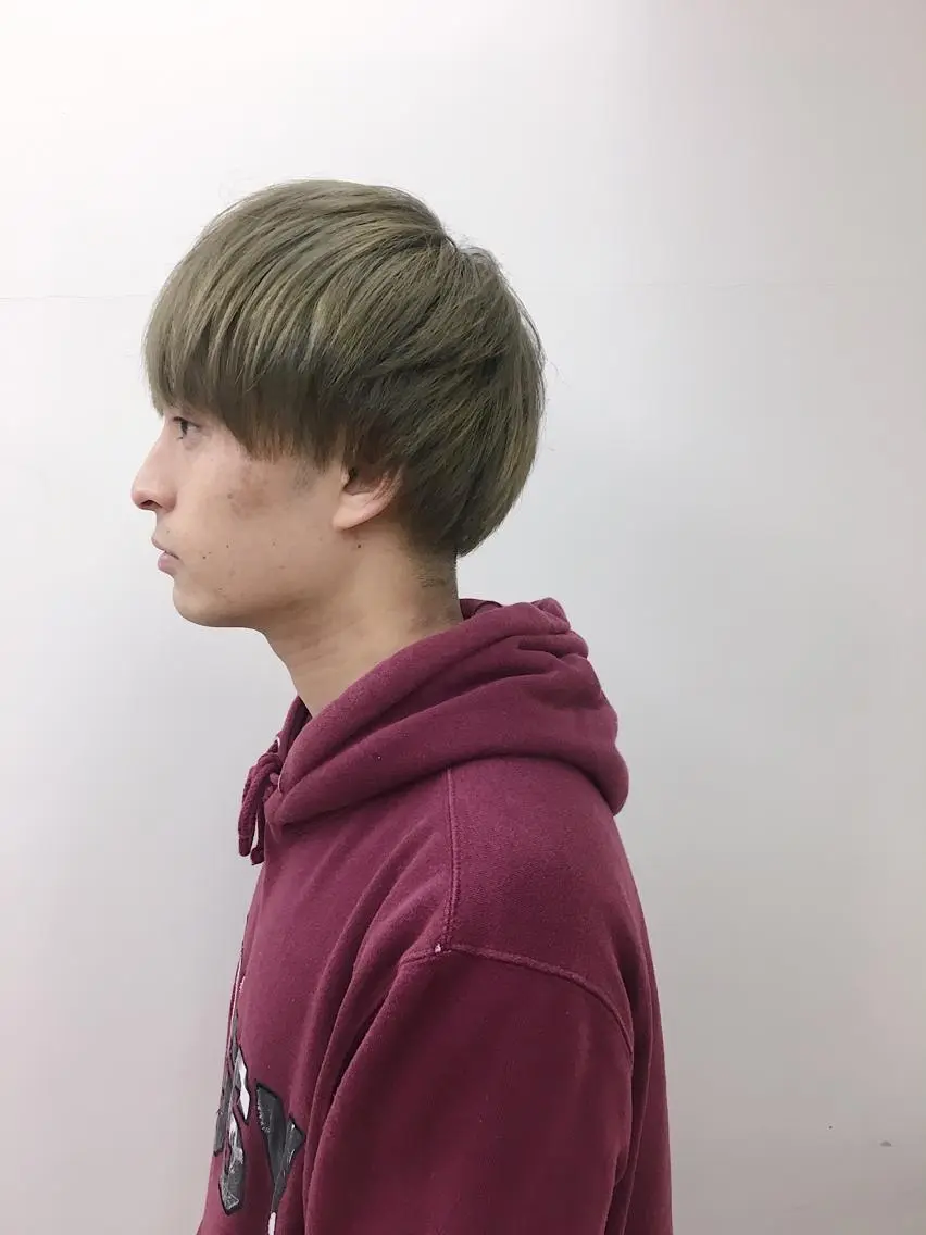 ショート メンズ メンズブリーチ 髪質改善 トリートメント ブリーチカラー/ 岩破瑞希のヘアスタイル