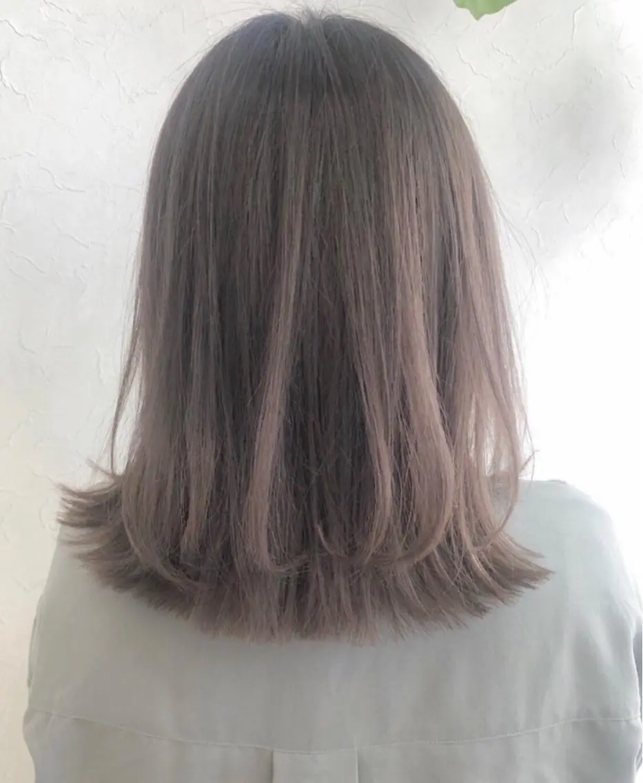 ミディアム カラー 縮毛矯正 トリートメント nakahara madokaのヘアスタイル