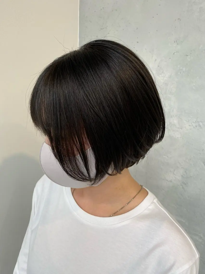 ショート カラー 【艶髪×韓国風】 毛流れ職人 RYOのヘアスタイル