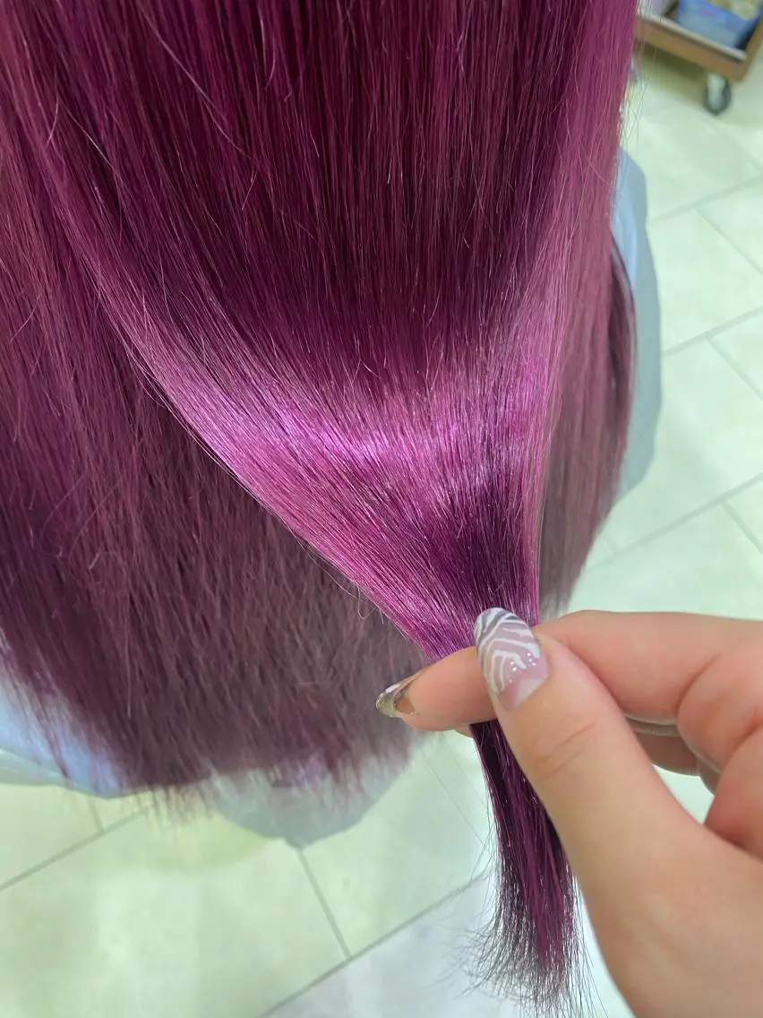 ロング カラー ヘアアレンジ TSUNA 🌙 Lim 五反田のマツエク・マツパデザイン