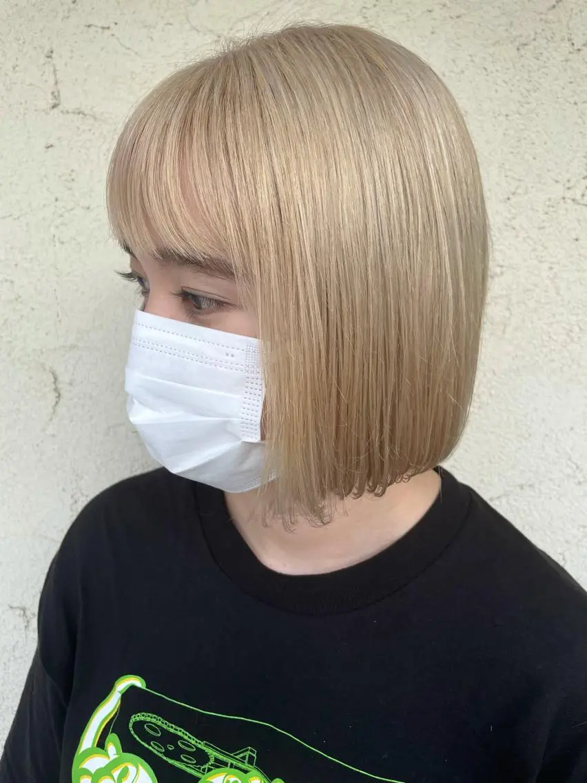 ショート カット ヘアカラー トリートメント しもかわ かほのヘアスタイル