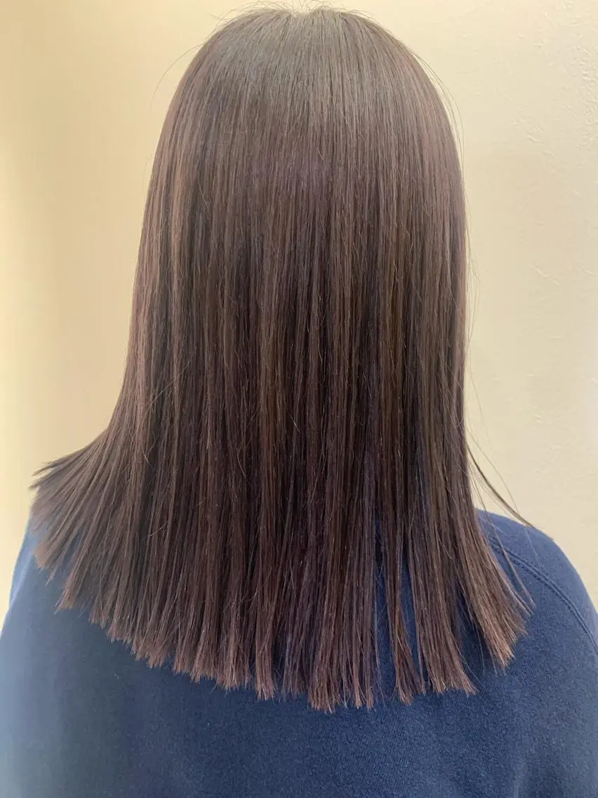 ミディアム カラー 透明感カラー ラベンダーカラー シルバー カット ヘアカラー トリートメント hubhair レイヤー/透明感のヘアスタイル