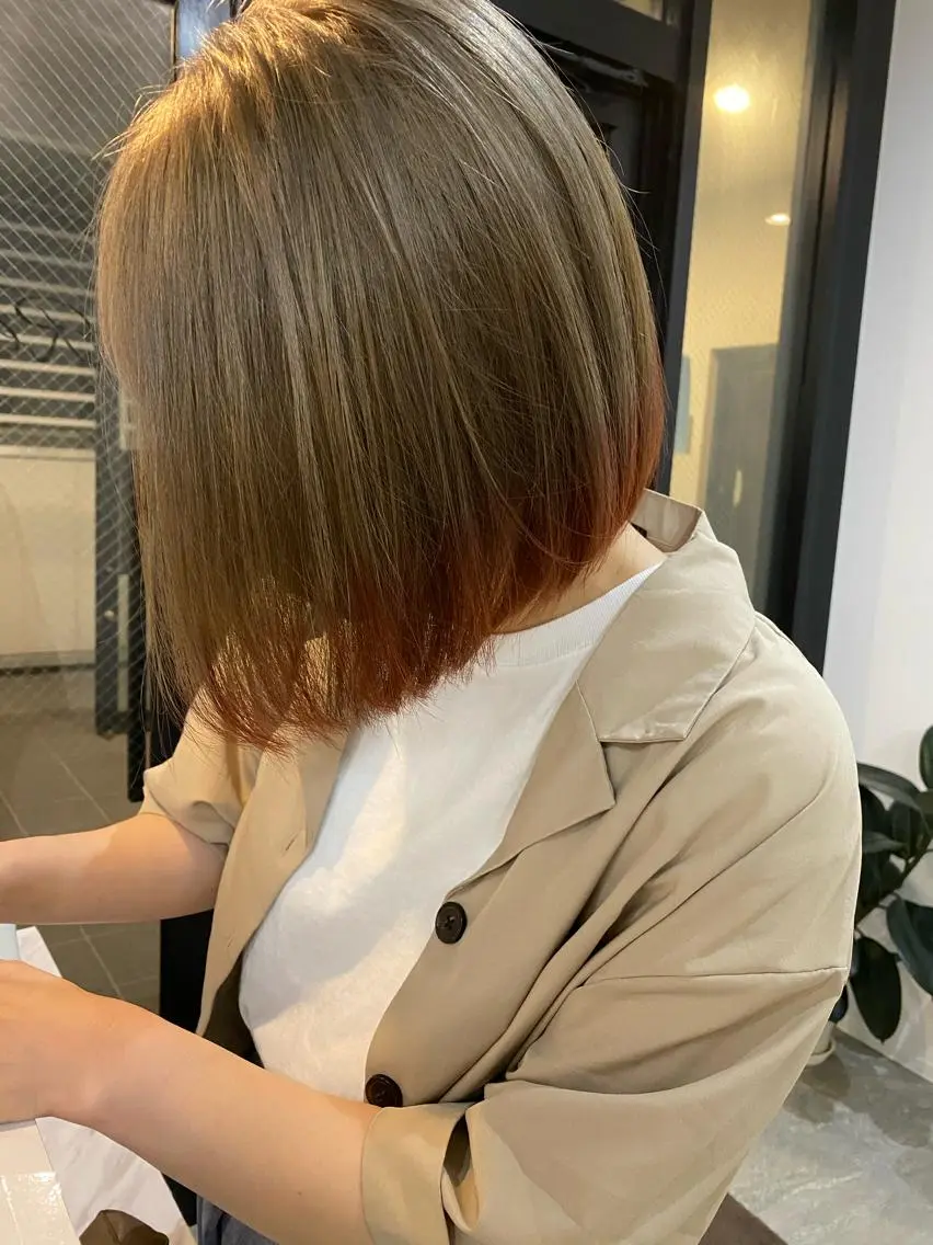 ミディアム カラー パーマ ヘアアレンジ メンズ キッズ ネイル マツエク・マツパ 🫧umu.🫧韓国 /レイヤー/ハッシュのヘアスタイル