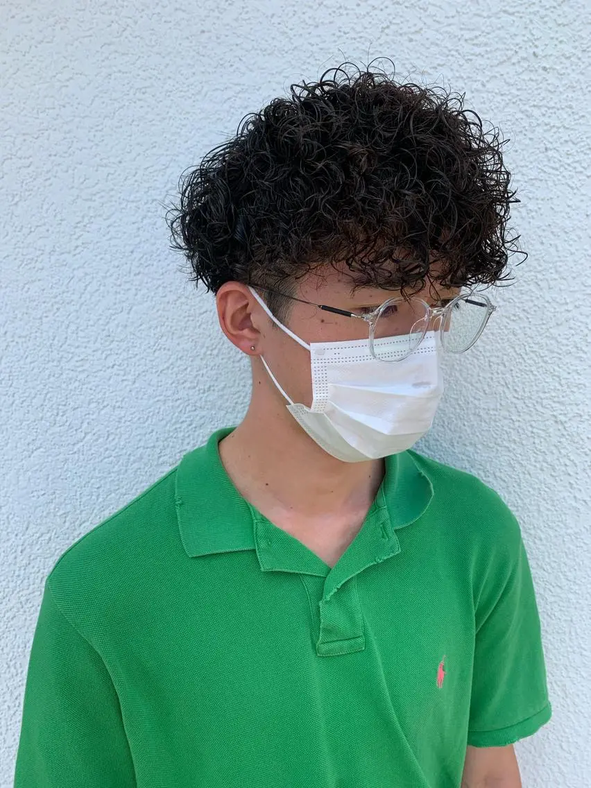 ショート パーマ メンズ メンズパーマ スパイラルパーマ メンズパーマ職人 加藤 弘貴のヘアスタイル