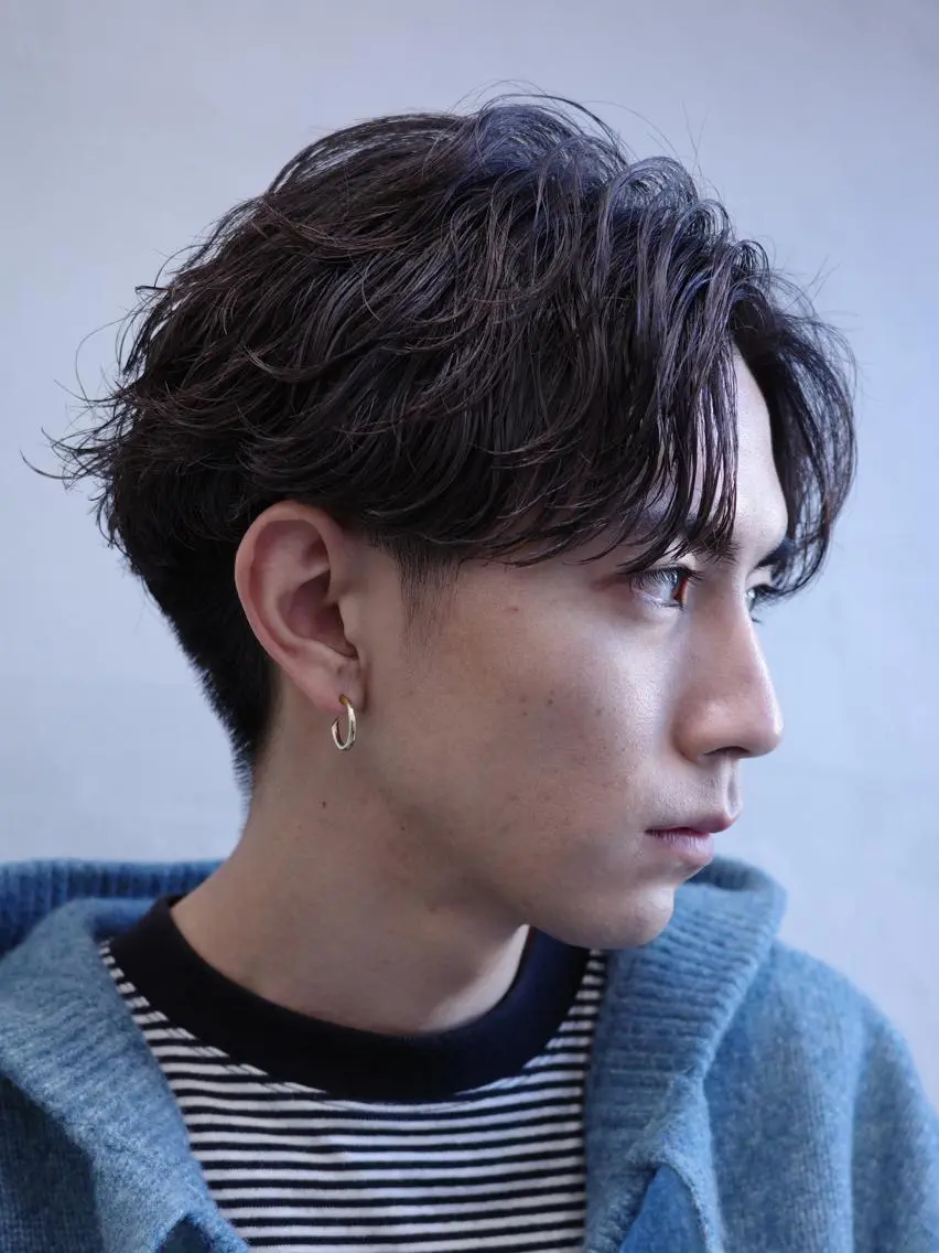 ショート パーマ ツイストスパイラルパーマ ニュアンスパーマ スパイラルパーマ fifth リュウセイのヘアスタイル