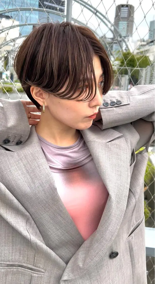 ショート 骨格診断で絶対可愛い ✨丸みショート✨凌弥のヘアスタイル