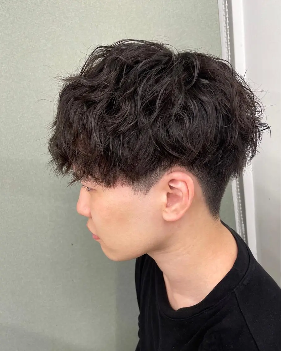 ショート パーマ メンズ マッシュ 🎀プルエクステ みまひかる🎀のヘアスタイル