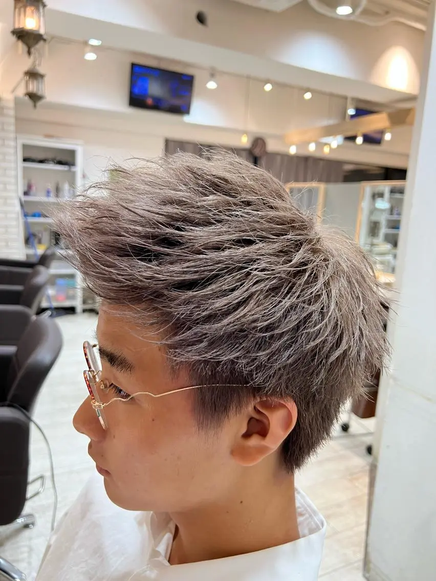 ショート カラー メンズ 💈men's💈 satoru中目黒のヘアスタイル