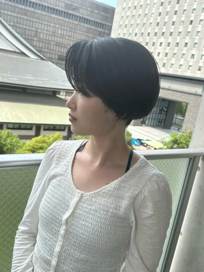 ショート ショートヘア カット トリートメント 🩵透明感/高発色 /難波/北原佑記🌸のヘアスタイル