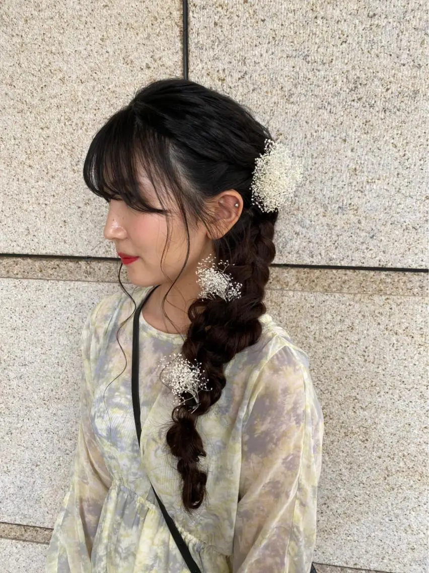 ロング ヘアセット まろやかカラー🤎 みなとまほのヘアスタイル