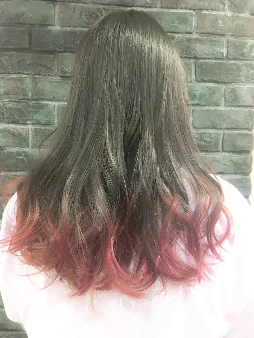 ミディアム パープルカラー 外国人風カラー 中田 敏明のヘアスタイル