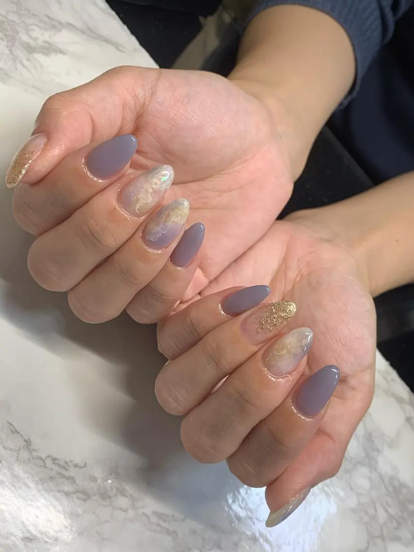 ネイル 大理石ネイル(マーブル) ニュアンスネイル Nail salon Tisseのネイルデザイン