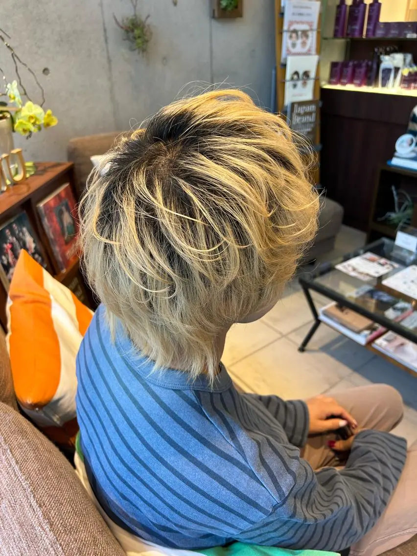 メンズ 増渕 里奈のヘアスタイル