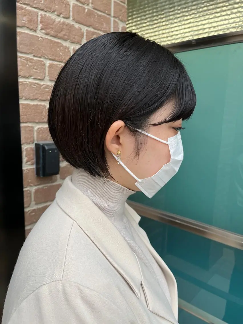 ショート カラー パーマ ヘアアレンジ メンズ キッズ ネイル マツエク・マツパ アイブロウ メンズハイライト メンズパーマ ブラウンカラー ケアカラー 透明感カラー 久木原 ゆりのヘアスタイル